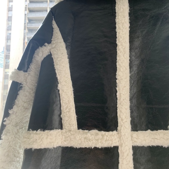 Fashion Nova - Baddest In The Streets Coat - Faux Leather Trench Coat - Picture 3 of 6